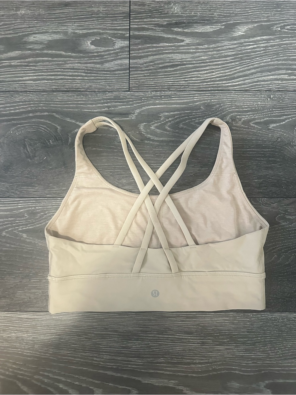 Lululemon Light Cream/Tan Crossback Sports Bra - Picture 2 of 2